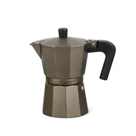 Italienische Kaffeemaschine Feel Maestro MR-1666-6-BROWN Schwarz Bronze Aluminium 300 ml 6 Tassen von Feel Maestro, Espressok...