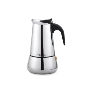 Italienische Kaffeemaschine Feel Maestro MR-1660-6 Schwarz Silberfarben Edelstahl 18/10 300 ml 6 Tassen von Feel Maestro, Esp...