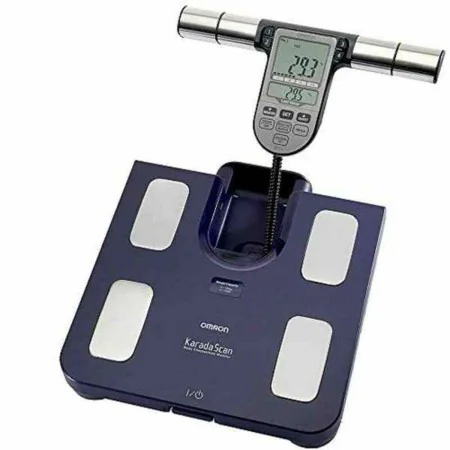 Balance Numérique de Salle de Bain Omron BF511 Bleu Métal Taux de Graisse Corporelle de Omron, Balances - Réf : S9103346, Pri...