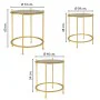 Set di 3 tavoli Alexandra House Living Oro 53 x 60 x 53 cm di Alexandra House Living, Tavoli - Rif: D1631489, Prezzo: 115,64 ...