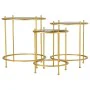 Set di 3 tavoli Alexandra House Living Oro 53 x 60 x 53 cm di Alexandra House Living, Tavoli - Rif: D1631489, Prezzo: 115,64 ...