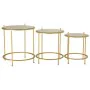 Set of 3 tables Alexandra House Living Gold 53 x 60 x 53 cm by Alexandra House Living, Tables - Ref: D1631490, Price: 115,64 ...