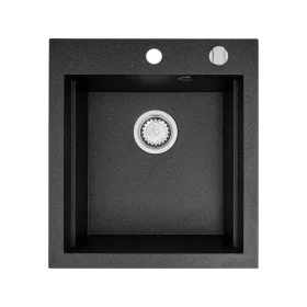 Évier simple Pyramis Siros 1B 47 x 51,5 cm Noir de Pyramis, Éviers - Réf : S9103676, Prix : 157,29 €, Remise : %