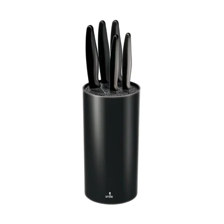 Ensemble de Couteaux Smile SNS-3 Noir Acier inoxydable Plastique 6 Pièces de Smile, Ensembles de couteaux de cuisine - Réf : ...