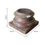 Candle Holder Alexandra House Living Brown Acacia Mango wood 29 x 20 x 29 cm by Alexandra House Living, Candelabras and candl...