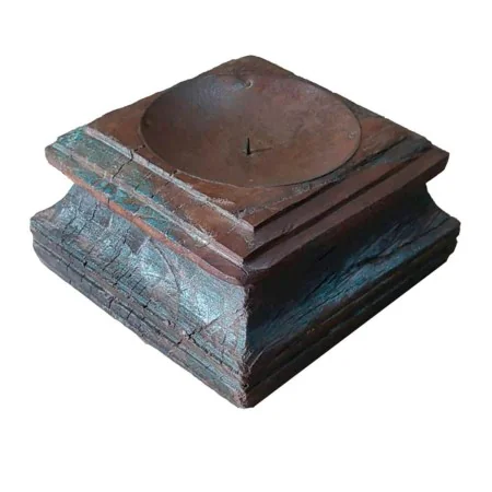 Pot à Bougie Alexandra House Living Marron Acacia Bois de manguier 22 x 12 x 22 cm de Alexandra House Living, Bougeoirs et ch...