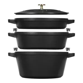 Cazuela Zwilling La Cocotte Negro Hierro Fundido 1 Pieza Ø 24 cm 1 kg 4,2 L (1 unidad) de Zwilling, Cazuelas y terrinas - Ref...