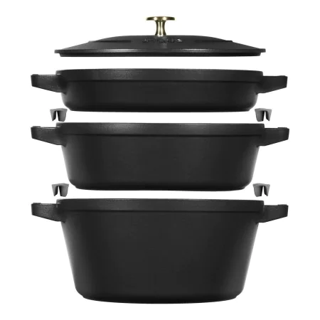 Tacho Zwilling La Cocotte Preto Ferro Fundido 1 Peça Ø 24 cm 1 kg 4,2 L (1 Unidade) de Zwilling, Caçarolas e terrinas - Ref: ...