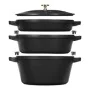 Cazuela Zwilling La Cocotte Negro Hierro Fundido 1 Pieza Ø 24 cm 1 kg 4,2 L (1 unidad) de Zwilling, Cazuelas y terrinas - Ref...