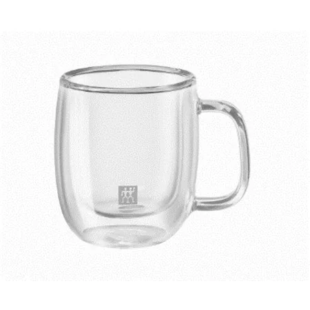 Juego de 2 Tazas de Café Zwilling 39500-110 Vidrio de Borosilicato 80 ml Transparente 2 Piezas (2 Unidades) de Zwilling, Taza...