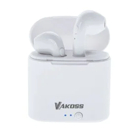 Auriculares in Ear Bluetooth Vakoss SK-832BW Branco Multicolor de Vakoss, Auriculares Bluetooth para um só ouvido - Ref: S910...