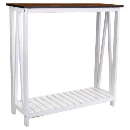 Meuble d'Entrée Alexandra House Living Blanc Bois de paulownia Bois MDF 30 x 80 x 80 cm de Alexandra House Living, Tables - R...