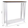 Meuble d'Entrée Alexandra House Living Blanc Bois de paulownia Bois MDF 30 x 80 x 80 cm de Alexandra House Living, Tables - R...