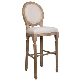 Stool Alexandra House Living Cream Rubber Wood 46 x 116 x 52 cm by Alexandra House Living, Sofas and chairs - Ref: D1631519, ...