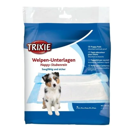 Tappetini Igienici per Cani Trixie 40 x 60 cm Azzurro Bianco Cellulosa (7 Pezzi) di Trixie, Pannolini e tappetini sanitari - ...