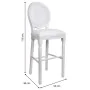 Sgabello Alexandra House Living Bianco Poliuretano 46 x 116 x 52 cm di Alexandra House Living, Sedie e Divani - Rif: D1631520...