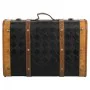 Decorative suitcase Alexandra House Living Black PVC Wood Metal Cloth Vintage 30 x 17 x 43 cm by Alexandra House Living, Stor...