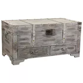 Coffre Alexandra House Living Gris PVC Bois Métal 45 x 45 x 90 cm Estilo vintage de Alexandra House Living, Top Cases - Réf :...