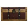 Chest Alexandra House Living Brown PVC Wood Metal Cloth 22 x 20 x 38 cm Estilo vintage by Alexandra House Living, Trunks - Re...