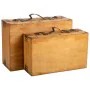 Jeu de valises Alexandra House Living Marron PVC Bois Métal Vintage 31 x 17 x 45 cm 40 x 24 x 13,5 cm Décoratif 2 Pièces de A...