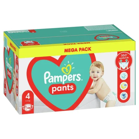 Disposable nappies Pampers Pants 4 (108 Units) by Pampers, Nappies - Ref: S9108309, Price: 40,88 €, Discount: %