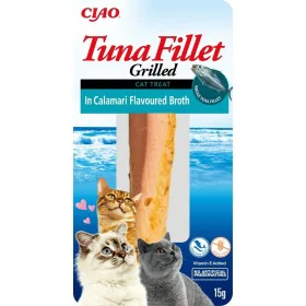 Lanche para Gato Inaba Flavoured broth Lula 15 g Atum de Inaba, Snacks - Ref: S9108621, Preço: 3,75 €, Desconto: %