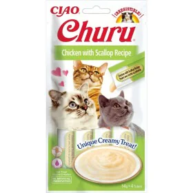 Lanche para Gato Inaba Churu 4 x 14 g Marisco Frango de Inaba, Snacks - Ref: S9108627, Preço: 10,70 €, Desconto: %