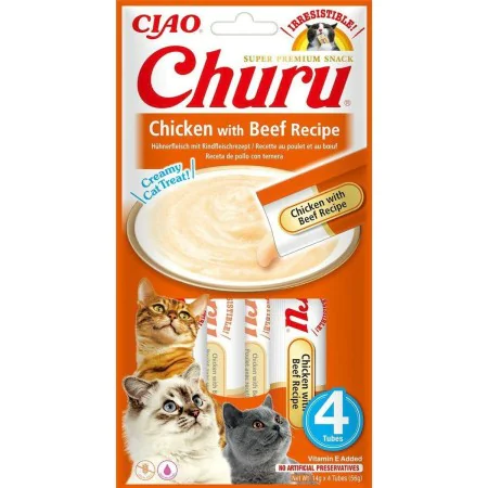 Lanche para Gato Inaba Churu 4 x 14 g Frango Vitela de Inaba, Snacks - Ref: S9108630, Preço: 4,59 €, Desconto: %