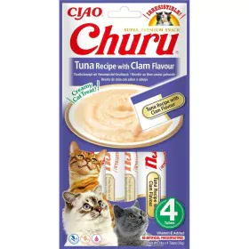 Collation pour Chat Inaba Churu 4 x 14 g Fruits de mer Thon de Inaba, Snacks - Réf : S9108632, Prix : 10,70 €, Remise : %