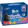 Comida para gato Brit Pouches Family Plate Frango Peru Vitela Bacalhau 12 x 100 g de Brit, Húmida - Ref: S9108668, Preço: 9,6...