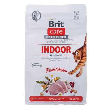 Cat food Brit Care Grain-Free Adult Indoor Anti-Stress Adult Chicken 400 g by Brit, Dry - Ref: S9108695, Price: 6,75 €, Disco...