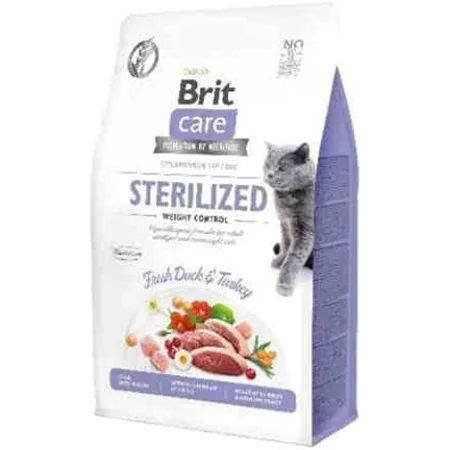 Cat food Brit Care Grain-Free Sterilized Weight Control Adult Turkey Duck 400 g by Brit, Dry - Ref: S9108699, Price: 6,75 €, ...