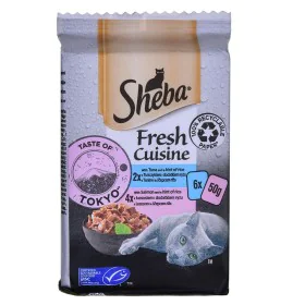 Aliments pour chat Sheba         Saumon Thon 6 x 50 g de Sheba, Humide - Réf : S9108727, Prix : 4,16 €, Remise : %