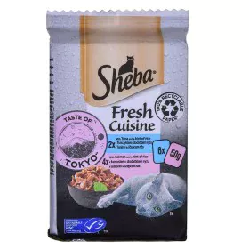 Aliments pour chat Sheba         Saumon Thon 6 x 50 g de Sheba, Humide - Réf : S9108727, Prix : 4,16 €, Remise : %