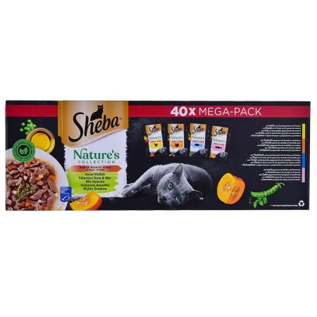 Aliments pour chat Sheba Nature's Collection Mix Poulet Saumon Thon Dinde 40 x 85 g de Sheba, Humide - Réf : S9108728, Prix :...