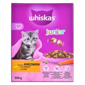 Aliments pour chat Whiskas Junior Poulet 300 g de Whiskas, Sèche - Réf : S9108756, Prix : 3,36 €, Remise : %