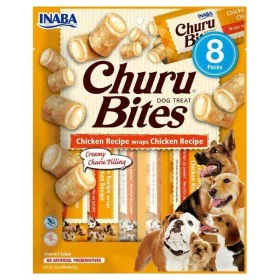 Snack para cães Inaba Churu Bites Frango 8 x 12 g de Inaba, Bolachas, biscoitos e snacks - Ref: S9108979, Preço: 6,91 €, Desc...