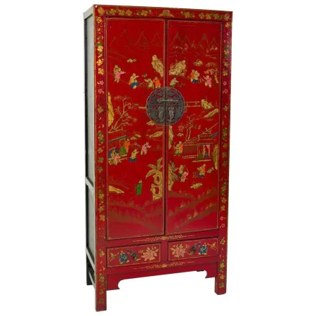 Armoire Alexandra House Living Rouge Bois 38 x 174 x 80 cm de Alexandra House Living, Penderies - Réf : D1631584, Prix : 1,00...