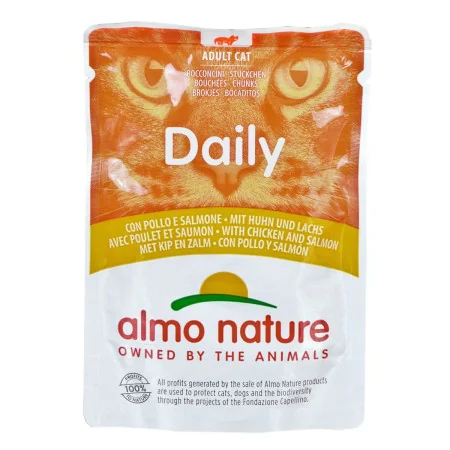 Comida para gato Almo Nature Daily Frango Salmão 70 L 70 g de Almo Nature, Húmida - Ref: S9109777, Preço: 1,21 €, Desconto: %