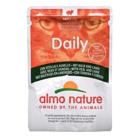 Aliments pour chat Almo Nature Nature Daily Veau Agneau 70 L 70 g de Almo Nature, Humide - Réf : S9109779, Prix : 1,14 €, Rem...