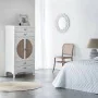 Cupboard Alexandra House Living White Rattan Fir wood MDF Wood 40 x 135 x 70 cm by Alexandra House Living, Bedroom Wardrobes ...