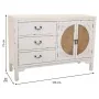 Credenza Alexandra House Living Bianco Rattan Legno di abete 36 x 73 x 106 cm di Alexandra House Living, Credenze e buffet - ...