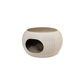 Cat Bed Curver Knit Beige Sand 6,7 x 32,5 x 6,7 cm by Curver, Beds and sofas - Ref: S9110002, Price: 57,26 €, Discount: %