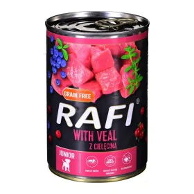 Cibo umido Dolina Noteci Rafi Junior Mirtillo Carne di vitello 400 g di Dolina Noteci, Umido - Rif: S9110086, Prezzo: 2,37 €,...