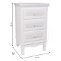 Mesa de Cabeceira Alexandra House Living Branco 33 x 68 x 41 cm de Alexandra House Living, Mesinhas de cabeceira - Ref: D1631...