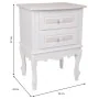 Comodino Alexandra House Living Bianco 34 x 57 x 42 cm di Alexandra House Living, Comodini - Rif: D1631613, Prezzo: 88,66 €, ...