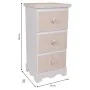 Chest of drawers Alexandra House Living White MDF Wood 26 x 60 x 31 cm by Alexandra House Living, Chest of Drawers - Ref: D16...