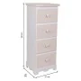 Chest of drawers Alexandra House Living White MDF Wood 26 x 80 x 31 cm by Alexandra House Living, Chest of Drawers - Ref: D16...