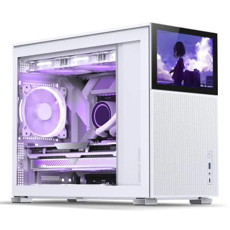 Caixa Semitorre ATX Jonsbo D31 MESH WHITE SC Branco Ecrã LCD de Jonsbo, Caixas para computador de secretária - Ref: S91101486...