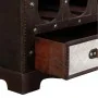 Bottle rack Alexandra House Living Brown PVC Wood Metal Cloth 30 x 85 x 44 cm Chest by Alexandra House Living, Shelves and su...